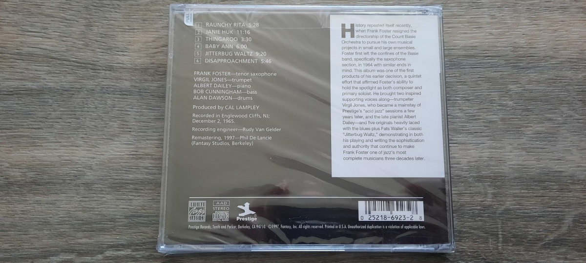 Fearless Frank Foster - Fearless (CD, 1997) NEW AA108 25218692328