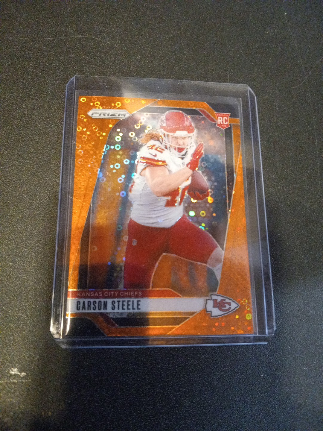 2024 Panini Prizm - Rookies Disco Prizm #377 Carson Steele (RC)