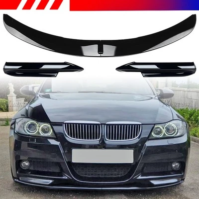 Splitter Pare-chocs Avant Spoiler Pour BMW E90 E91 M Sport 2005-08 pré-lifting - Photo 1/4