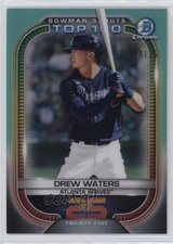 2021 Bowman Scouts Top 100 Aqua Refractor /125 Drew Waters #BTP-25 6o3