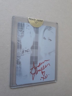 BENCHWARMER 1/1 rote Tinte ANDREA LOWELL DRUCKPLATTE AUTOGRAMM VERSIEGELT 2011