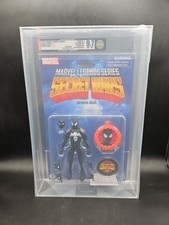 New Marvel Legends Secret Wars Spider-Man Black Suit AFA U9.7 Uncirculated