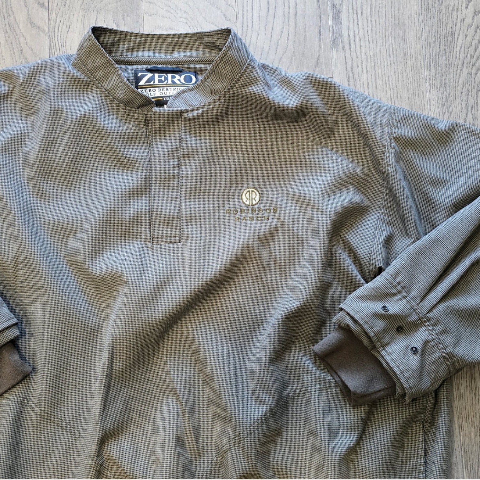 Zero Restriction Quarter Snap Pullover Brown Houn… - image 1