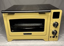 KitchenAid KCO275MY Horno Tostador de Convección Amarillo Raro Probado Funciona con Bandejas