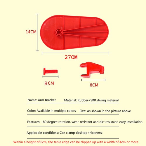 Desktop Computer Hand Support Arm Support Wrist Keyboard Mouse Pad Rotatable - Afbeelding 6 van 15