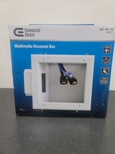 Commercial electric 5053-WH TV Multimedia Recessed Box