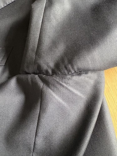 RING JACKET tailored jacket, blue, check, silk, size 48 - Picture 8 of 24