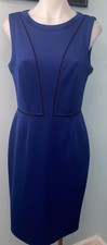 Vince Camuto Women’s Sz 6 Royal Blue Sleeveless Knee Length Sheath Dress