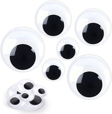 100Pcs Self Adhesive Googly Eyes Stick On Sticky Wobbly Wiggly Craft