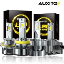 2 Sided AUXITO 9005 9006 9007 LED Headlight Bulbs Hi/Lo Beam 6500K Super Bright