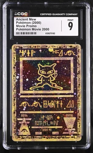 CGC 9 MINT Ancient Mew 2000 Movie Promo Reverse Holo Pokemon Card