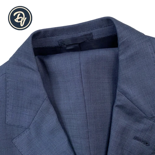Mens 40 L Marty's X Loro Piana " Tasmanian 130's " Athletic Cut Slate Blue Suit