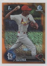 2016 Bowman Chrome Prospects Orange Shimmer Refractor Raffy Ozuna #BCP183 1d59