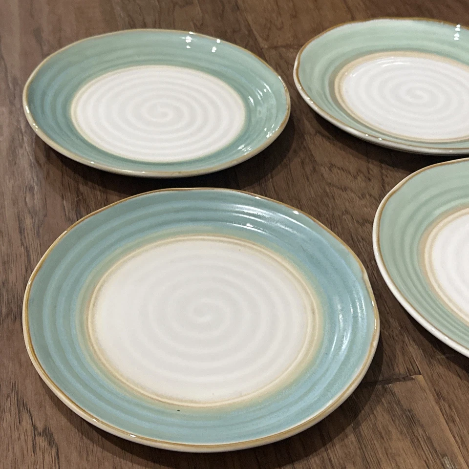 Set of 4 Sango Chromatic Sage Salad Plates 8.5” Rare 4987 FREE SHIPPING - Image 2 of 4