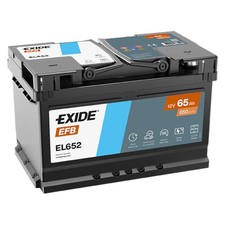 Exide EL652 EFB Autobatterie 65Ah Start Stop Batterie 12V B13 Starterbatterie