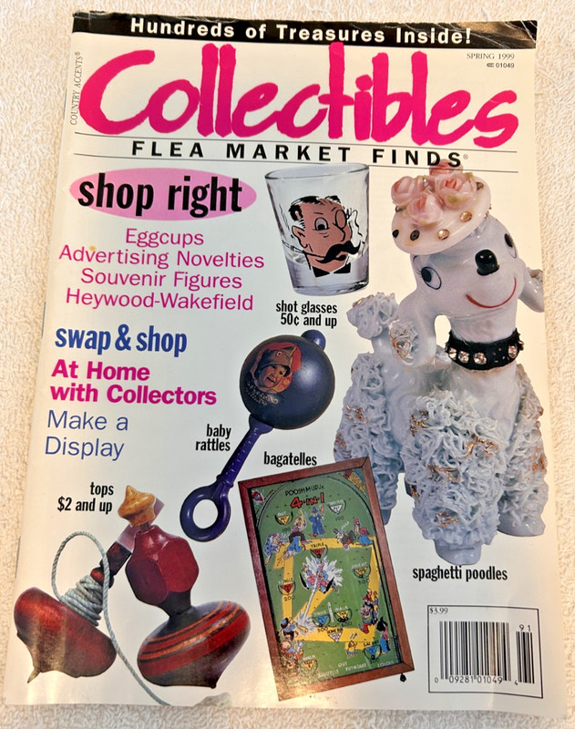 COLLECTIBLES FLEA MARKET FINDS MAGAZINE SPRING 1999, VG/Ex Condition!