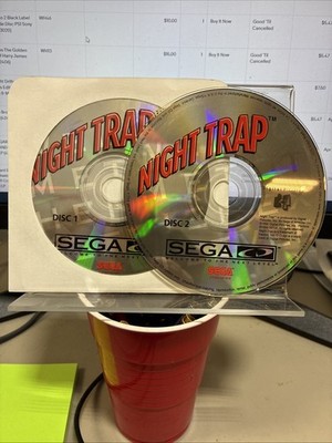 Night Trap (Sega CD, 1992) Discs Only Disc 1 & 2 (50127)