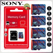2TB SONY Micro SD Card 128GB 256GB 512GB 1TB TF Memory Flash Card Class 10 Micro