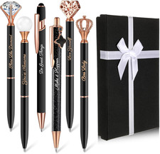 6 Pcs Fancy Pens for Women Crystal Diamond Pen for Journaling Pretty Glitter Bal