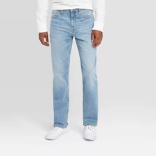 Goodfellow  Co Men's Mid Rise Straight Leg Straight Jeans Stretch