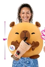 18" Capybara Kung Fu Boba Te Plush ZURU Series 2 Nwt Large Snackles SPENCER