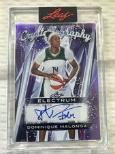 2025 LEAF ELECTRUM DOINIQUE MALONGA Crystallography Autograph WNBA #7/7