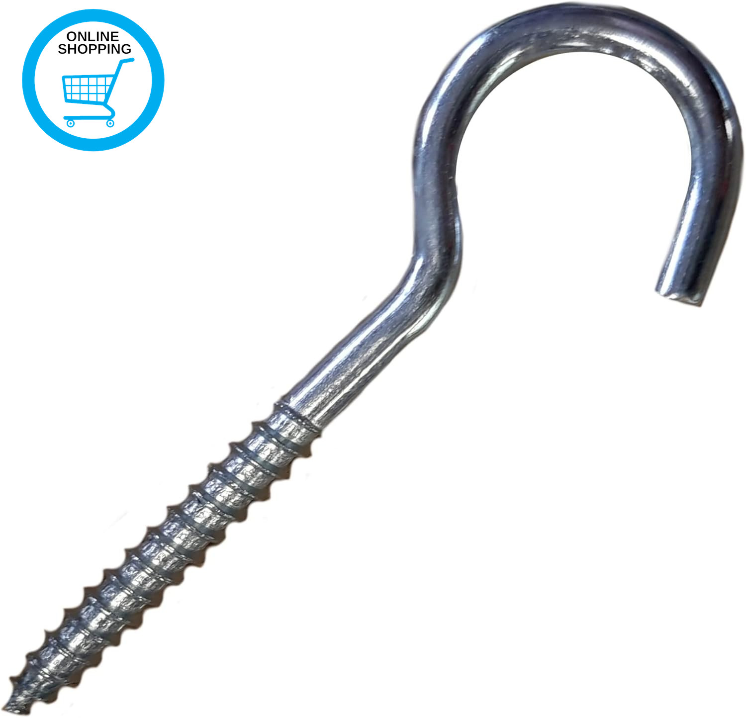 Screw in Hooks Plain Ceiling Cup Screw-In Hooks M5 Large Heavy Duty Cup Hooks fo