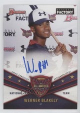 2021 Bowman Chrome Under Armour All-America Game Werner Blakely #UAN-1 Auto xb2