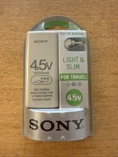 Original Sony 4.5V 1000mA Power Adaptor AC-E45A US for Walkman CD MD SEALED