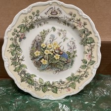 Spring Royal Doulton Brambly Hedge Plate Jill Barklem 8" Bone China