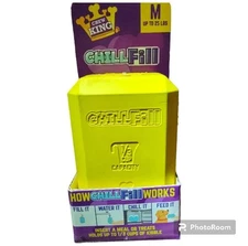 Chew King Chill Fill Toy Holds Dog Treats Medium (Up to 25lbs) Durable Natural