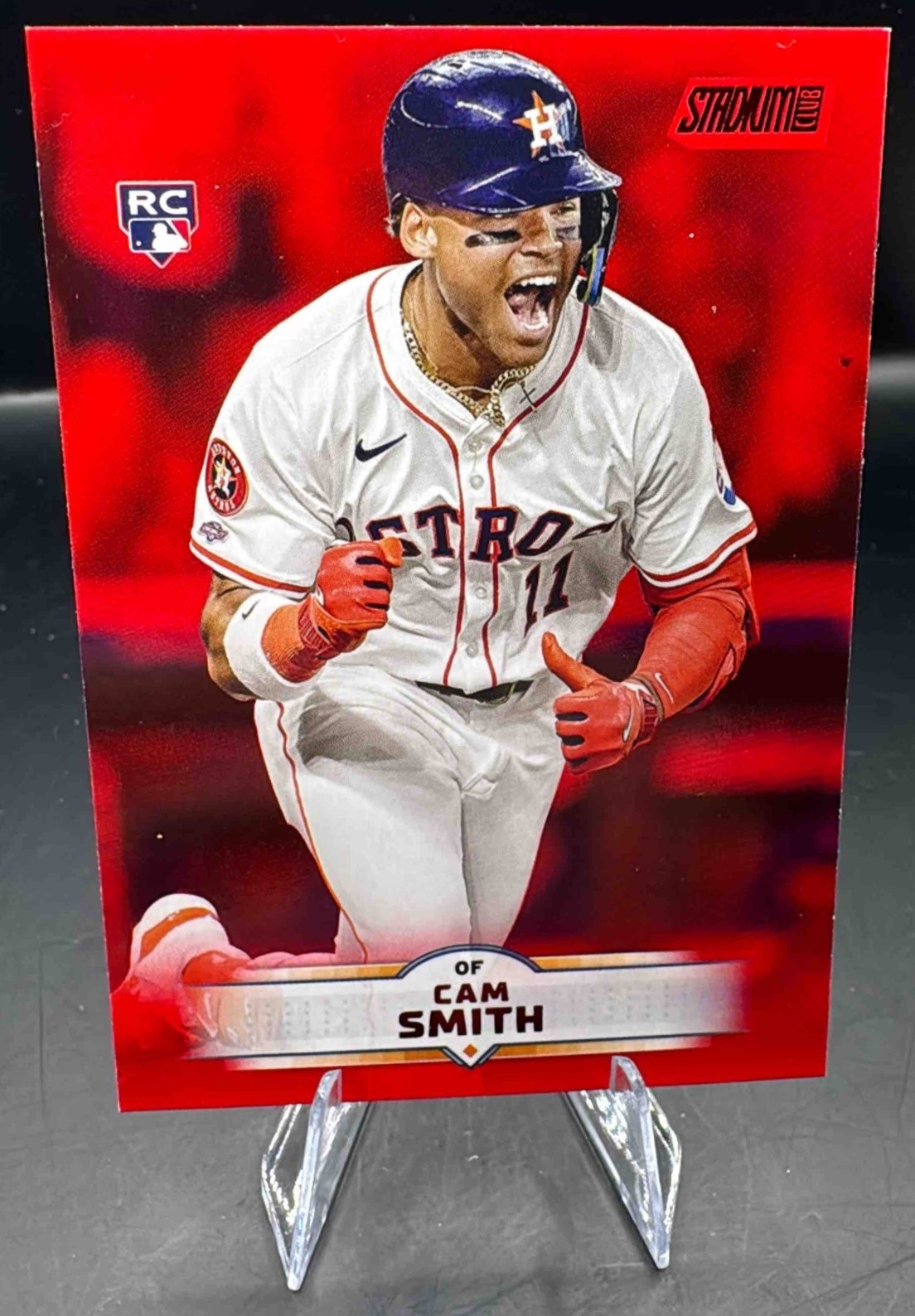 2025 Topps Stadium Club Cam Smith #60 Red Foil RC Astros