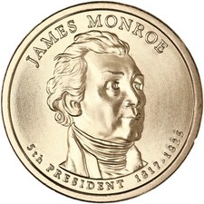 2008 D Presidential Dollar James Monroe Satin Finish See Pics T234