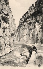 CPA ENV DE CARCASONNE LES GORGES DE ST GEORGE...
