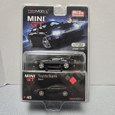 Tsm Model Toyota Supra Jza80 Mini Gt Black 164 Diecast Car Tsm Model Toyota Supra Jza80 Mini Gt Black 164 Diecast Car