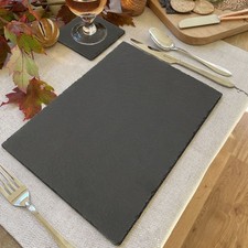 Time to Sparkle 8 Natural Slate Table Placemats & 8 Coasters Table Mats