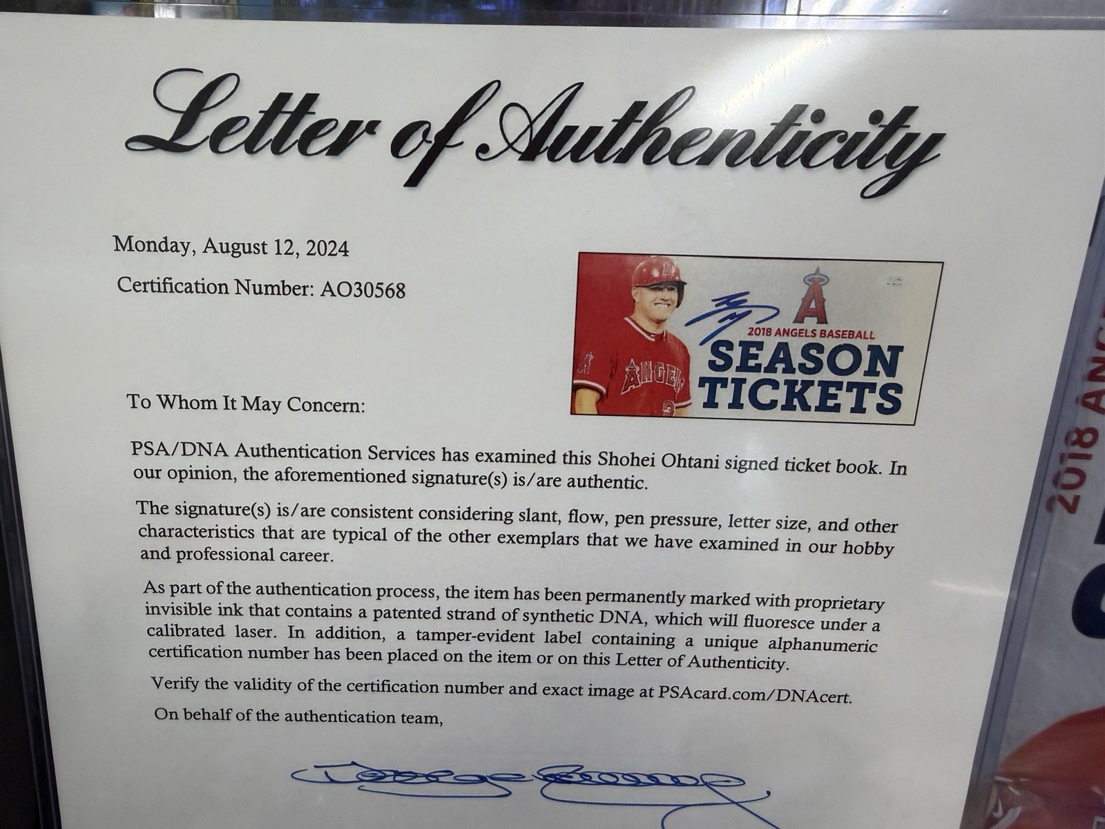 2018 Shohei Ohtani Rookie Season Ticket Book + PSA/DNA Auto Cover RC Early Sig view 17