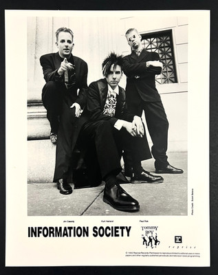 1992 Information Society Electro Band Cassidy Harland Rob VTG Music Press Photo