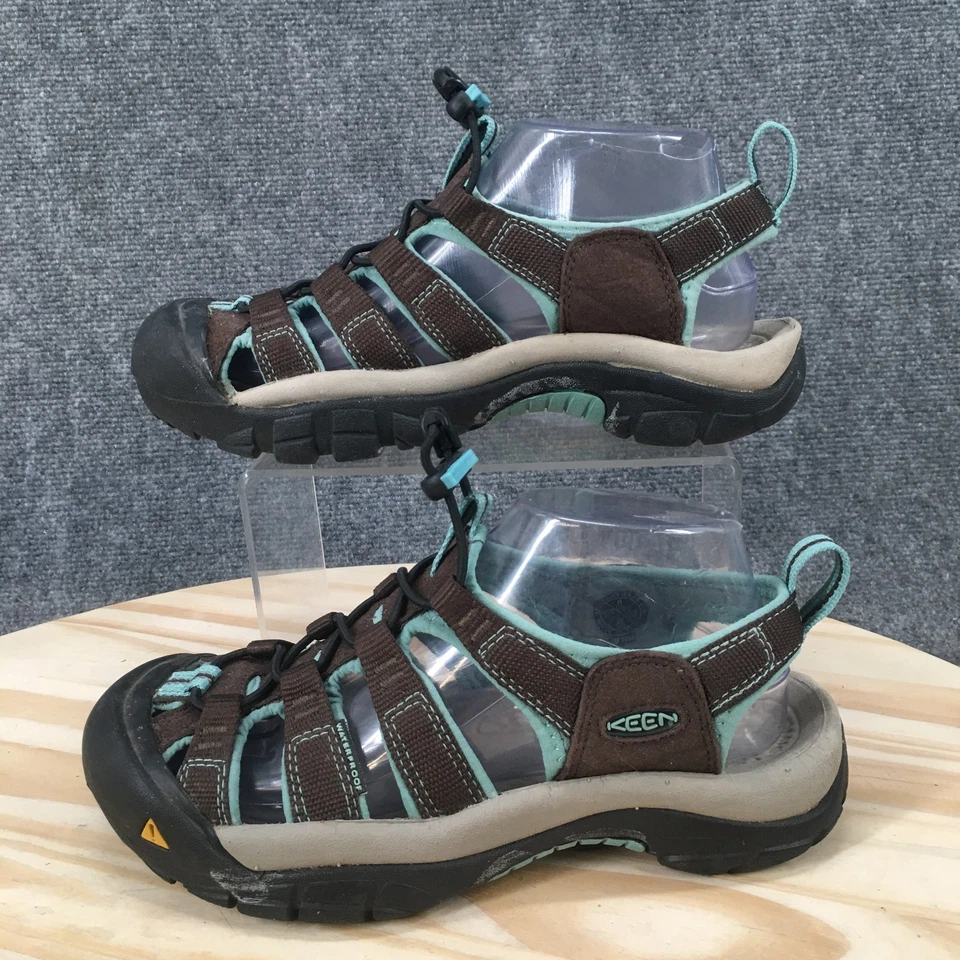 Keen Sandals Womens 8 Newport H2 Sporty Closed Toe Fisherman Brown Teal Fabric - Image 2 of 4