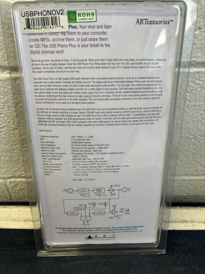 ART USB Phono Plus Phono Preamp & Audio Interface - Image 2 of 2