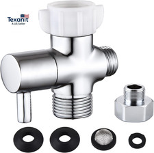 Bidet T Adapter with Shut off Valve,Metal T Valve for Bidet 7/8 X 7/8 X 1/2 Or