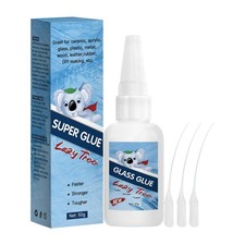 50g Glass Glue, Super Instant Clear Glues, Weatherproof Adhesive for Glass Re...