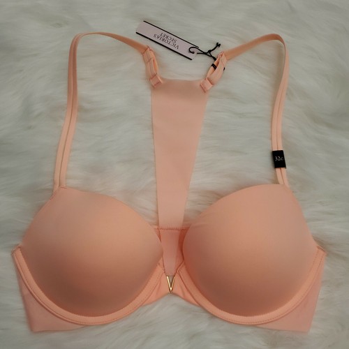 32C Nuevo con etiquetas Victorias Secret Push Up Sujetador Push Up No Show Racerback Coral Acolchado con Cable - Imagen 8 de 12
