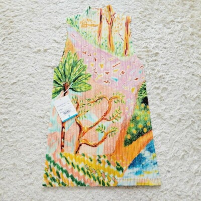 PLEATS PLEASE ISSEY MIYAKE - 本日限定セール❣️希少❗️入手困難❗️横段【絵画的で美しい柄】トップス❣️ スプリングセール】美品 激レア プリーツプリーズ イッセイ