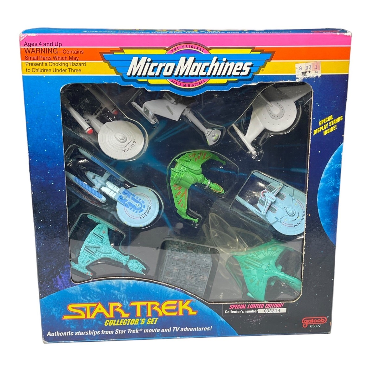 Micro Machines Star Trek Space Ship Collectors Set 1993 Galoob