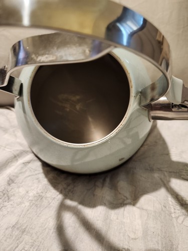 MasterClass Premium Cookware Stainless Steel Light Robin Blue Tea Pot Tea Kettle - Picture 4 of 7