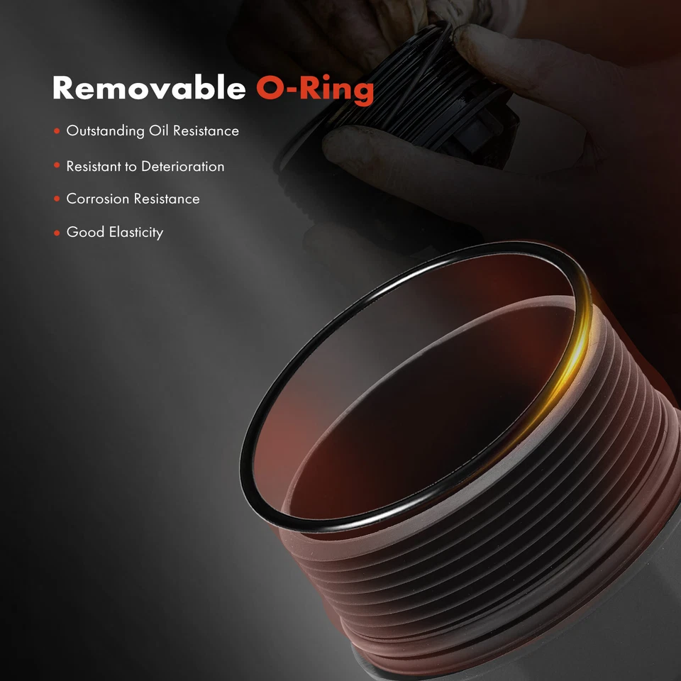 Tapa de cubierta de carcasa de filtro de aceite de motor para Mercedes-Benz C36 AMG CL600 S420 S600 Foto 3 de 4