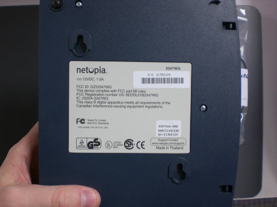 Netopia 3347NWG-006 DSL wireless router USED 4 LAN + POWER CORD - Image 3 of 4