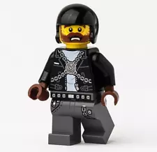 New LEGO Dwayne Biker w/ Helmet Minifigure - Hidden Side - 70421 (hs025)