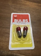 Model Power 1449-96  Red 14 Volt Screw in Bulbs MINT/Box